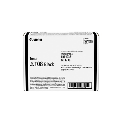 Image of TONER CANON T08 Bk 11.000PP x i-SENSYS X 1238P 1238Pr 1238i 1238if075