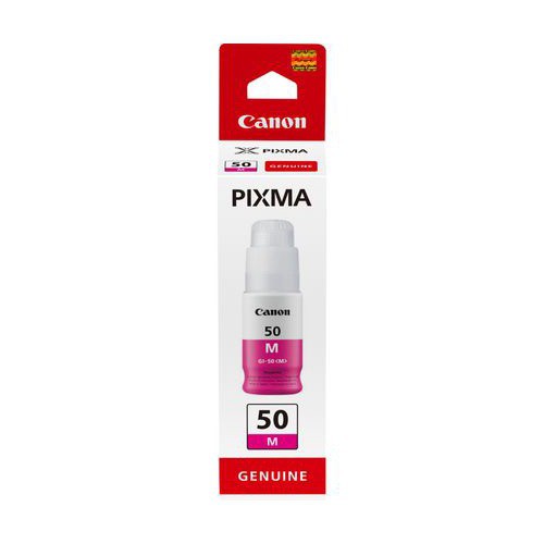 Image of INK CANON GI-50 M MAGENTA Flacone da 70ml Capacità 7.700PP x PIXMA G6050 G5050 G7050 GM4050075