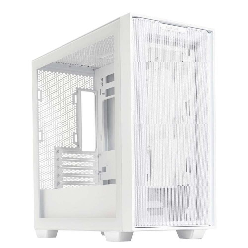 Image of CASE M.TOWER ASUS GAMING A21 USB3.0, PANNELLO NASCONDI CAVI (COMP. CON MB BTF), SIDE PANNEL TRASP - BIANCO075