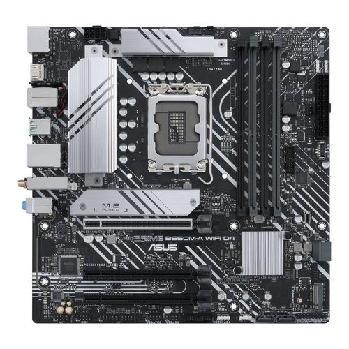 Image of MB ASUS PRIME B660M-A WIFI D4 LGA1700 (ALDER LAKE) 4DDR4 2*HDMI+DP PCIE , 6*SATA,M.2 mATX