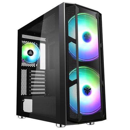 Image of CASE ITEK FULL TOWER "MAJES 20 EVO" USB3, 2*20cm fan ARGB, Trasp Wind XL, - ITGCAMAJ20E075