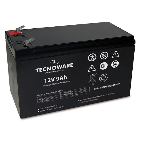 Image of BATTERIA TECNOWARE 12V 9.0Ah FASTON 6,3MM EACPE12V09ATWP075