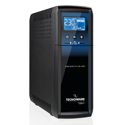 Image of UPS TECNOWARE EXA PLUS 2100 IEC TOGETHER ON-UPS 2100VA/1470W + 2 USB 2.1A LCD SINUSO075