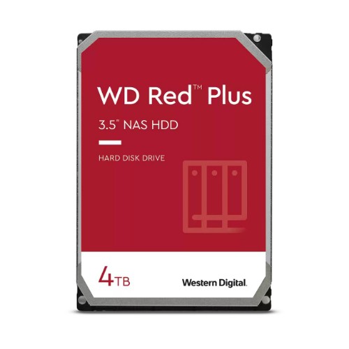 Image of HD WD SATA3 4TB 3.5" RED PLUS INTELLIPOWER 256mb cache 24x7 - NAS HARD DRIVE - WD40EFPX075