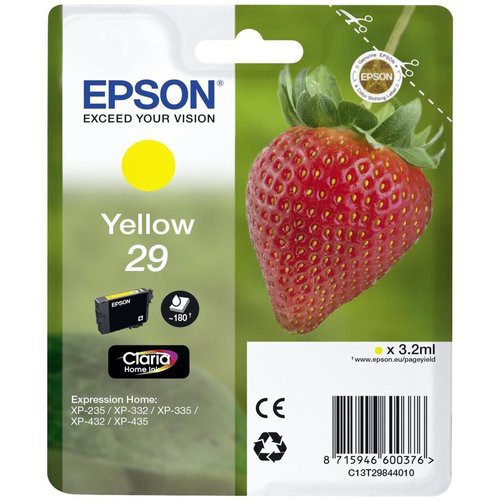 Image of INK EPSON C13T29844012 Giallo Fragola x XP-255 XP-245 XP-332 XP-335 XP-432 XP-342 XP-345 XP-442 XP-445 XP-452075