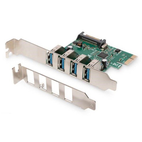 Image of SCHEDA AGGIUNTIVA DIGITUS PCI-EXPRESS 4 PORTE USB 3.0
