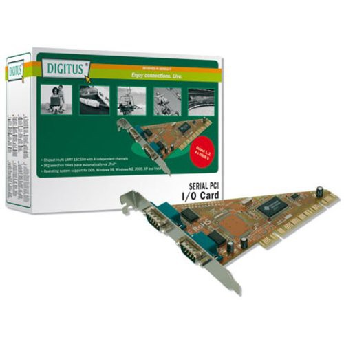 Image of SCHEDA DIGITUS PCI 9 POLI MASCHIO 2 PORTE SERIALI RS232