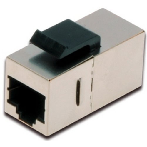 Image of ADATTATORE DIGITUS KEYSTORE JACK SCHERMATO X COLLEGARE 2 CAVI RETE CAT.5E 2connett 8POLI RJ45 CON GANCI PER PANNELLI/PRESE MURO075