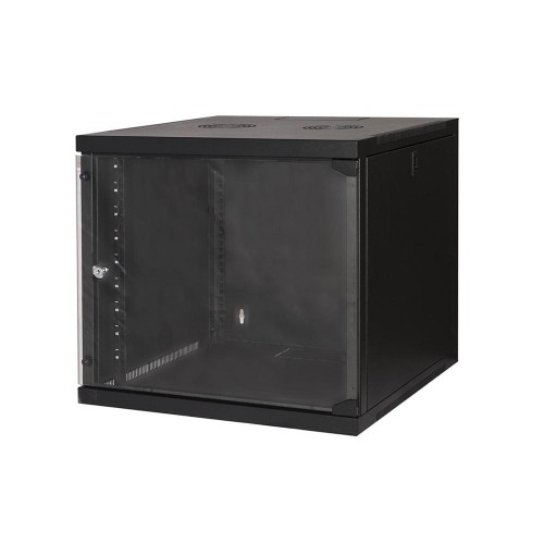 Image of ARMADIO RACK 19 9 UNITA' DA MURO (A)490X (L)540 X PROFONDITA' 600 MM. COLORE NERO - LK1909U66N075