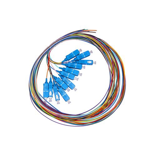 Image of SET 12 CAVI PIGTAIL FIBRA OTTICA COLORATI CONNETTORI SC SINGLEMODE SIMPLEX MT 2075