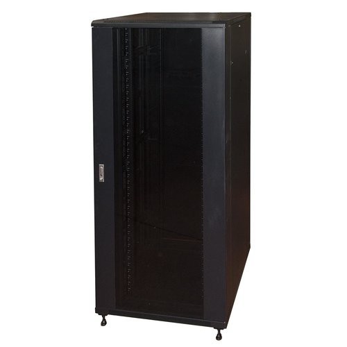 Image of ARMADIO RACK 19" 42U (A)2055, (L)800, (P)800 COLORE NERO PORTA VETRO075