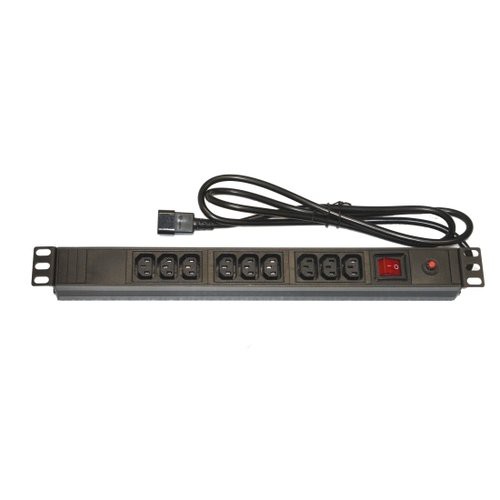 Image of MULTIPRESA LINK PER ARMADI RACK 19" 9 PRESE FEMMINA IEC C13075