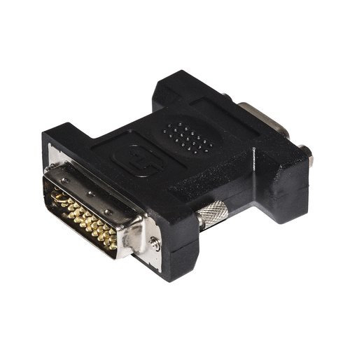 Image of ADATTATORE LINK DVI 24+5 pin TO VGA 15POLI, M/F, NERO, LKADAT29