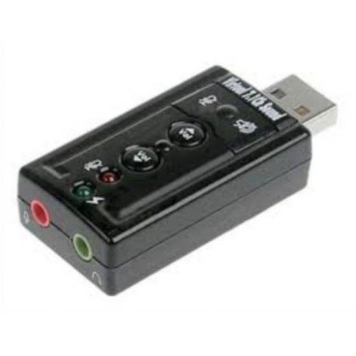 Image of ADATTATORE LINK USB-AUDIO per MICROFONO, CASSE o CUFFIE, consente di connettere dispositivi audio ad un PC o MAC con porta USB