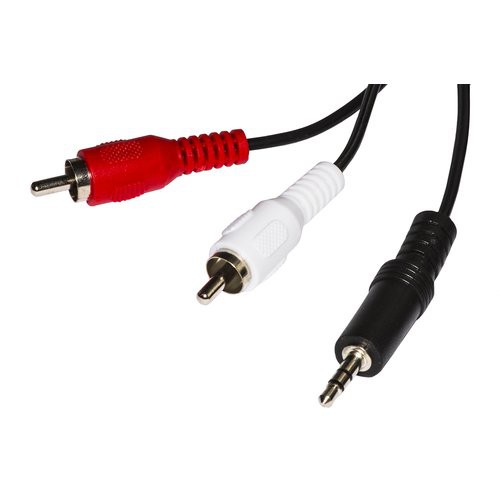 Image of CAVO LINK AUDIO MINI JACK 3,5mm TO 2x RCA, M/M, 1,8MT, NERO,LKC3518075