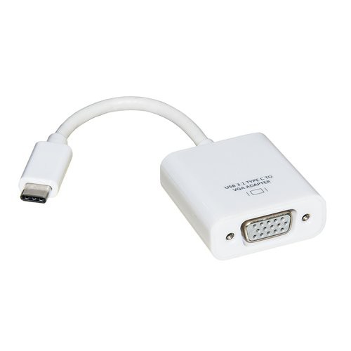 Image of ADATTATORE LINK USB-C TO VGA, M/F, Compatibile USB 3.1, BIANCO, LKADAT81075