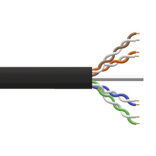 Image of CAVO RETE SOLIDO LINK MATASSA ETHERNET CAT. 6 CCA AWG23 UTP 305MT, GUAINA PE PER ESTERNI, LK305U6CEST075