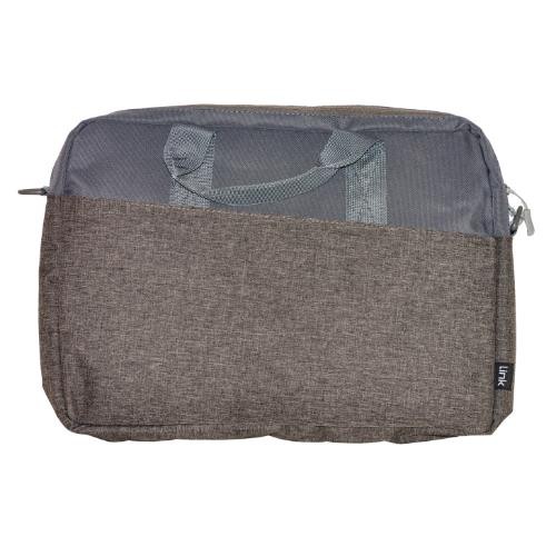 Image of BORSA LINK PER NOTEBOOK 15.6" IN PLASTICA RICICLATA RPET 42X29X6 GRIGIO - LKEL01PA075