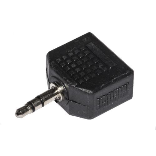 Image of ADATTATORE LINK AUDIO STEREO MINI JACK 3,5mm TO 2x MINI JACK 3,5MM, M/FF, NERO, LKADAT26075