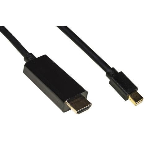 Image of CAVO LINK MINI DISPLAYPORT 1.4 TO HDMI 2.0, M/M, 3MT, CONTATTI DORATI 4KX2K 60HZ 18GBPS, NERO, LKMDPH1423075