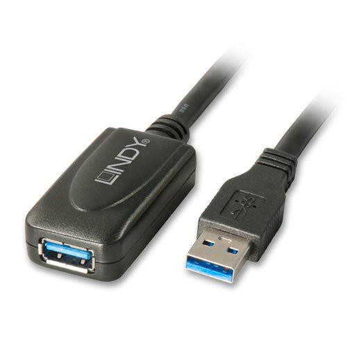 Image of EXTENDER LINDY USB 3.0 A TO USB A, M/F, 5MT, (PROLUNGA), NERO, 43155075