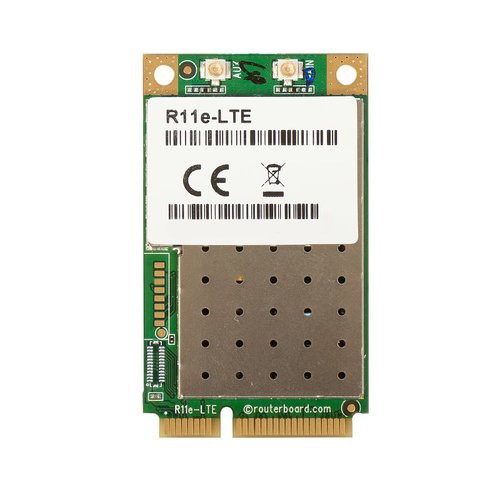 Image of MIKROTIK 2G/3G/4G/LTE miniPCi-e card with 2 x u.FL connectors for bands 1/2/3/5/7/8/20/38/40075