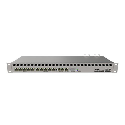 Image of RouterBOARD MIKROTIK 1100x4 Annapurna Alpine AL21400 Cortex A15 CPU,1GB RAM,13xGbitLAN,RouterOS L6,1U Dual PSU
