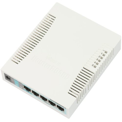 Image of MikroTik CSS106-5G-1S RouterBOARD 260GS 5, port Gigabit smart switch with SFP cage, SwOS, plastic case, PSU075