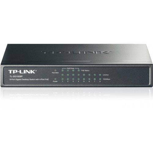 Image of SWITCH TP-LINK TL-SG1008P 8P 10/100/1000Mbps RJ45 4P POE075