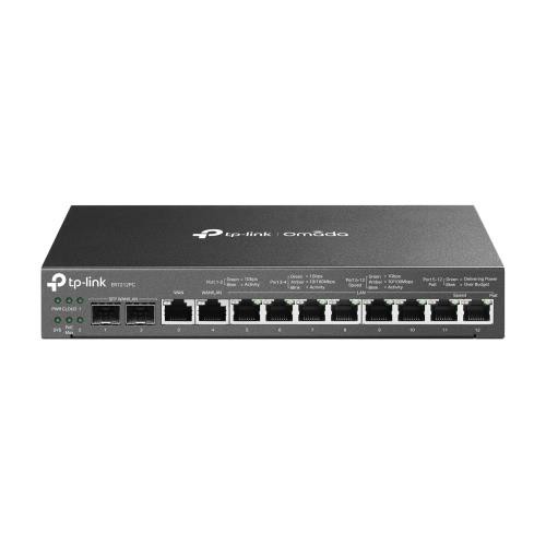 Image of ROUTER TP-LINK ER7212PC VPN con Porte PoE+ 110W, 2P Gigabit SFP WAN/LAN 1PGigabit RJ45 WAN,1P Gigabit RJ45 WAN/LAN 8PGigabit LAN