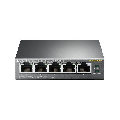 Image of SWITCH TP-LINK TL-SG1005P 5P 10/100/1000Mbps RJ45 4P POE075