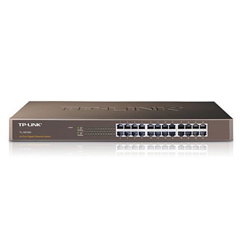 Image of SWITCH TP-LINK TL-SG1024 24P LAN GIGABIT DESKTOP 10/100/1000Mbps RACKMOUNTABLE RJ45 CASE ACCIAIO075