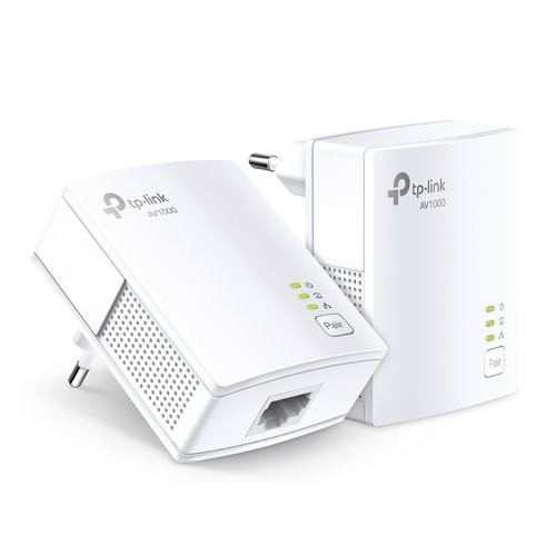 Image of ADATTATORE POWERLINE TP-LINK TL-PA7017 KIT CONF.2PZ X LAN 1000M HOMEPLUG AV2 1P Gigabit Ethernet075