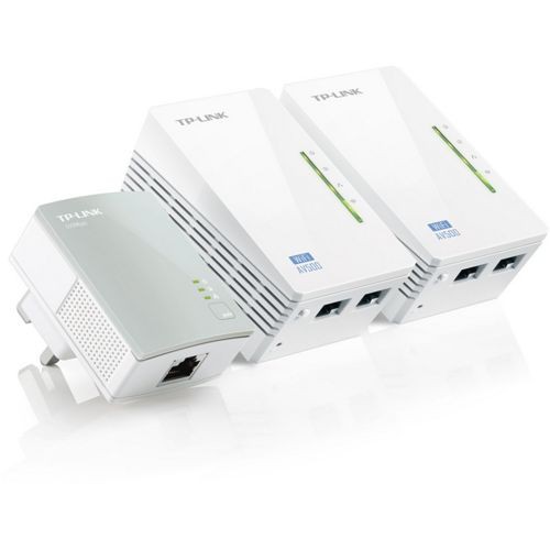 Image of ADATTATORE POWERLINE TP-LINK WIRELESS EXTENDER TL-WPA4220TKIT CONF.3PZ, 2PZ TL-WPA4220 + 1PZ TL-PA4010, 500M WiFi Clone075