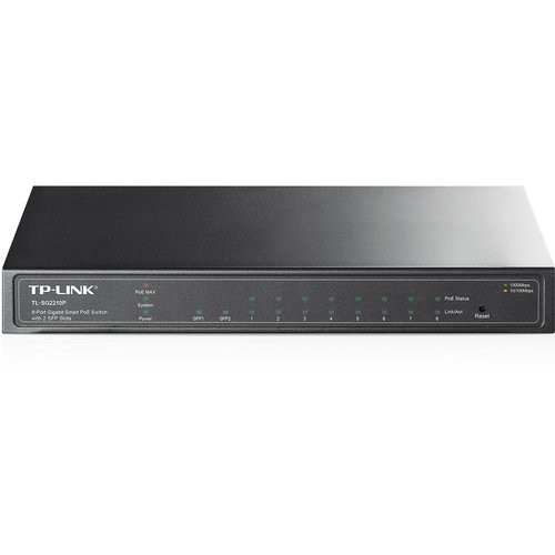 Image of SWITCH TP-LINK TL-SG2210P 8P LAN GIGABIT POE SMART SWITCH 10/100/1000Mbps RJ45 2 SFP Compatibile con OMADA SDN075