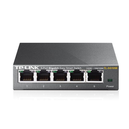 Image of SWITCH TP-LINK TL-SG105E 5P LAN GIGABIT DESKTOP 10/100/1000Mbps RJ45 Desktop Easy Smart Switch