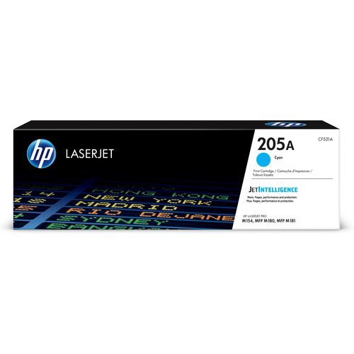 Image of TONER HP CF531A N.205A Ciano 900PP X LASERJET M180N M181FW075