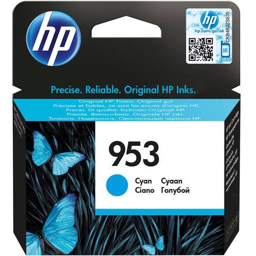 Image of INK HP F6U12AE N.953 CIANO x HP OJ-8210 OJ-8710 OJ-8720 OJ-8725 OJ-8730 OJ-8740 OJ-7740 OJ-7720 OJ-7730 OJ-8218075