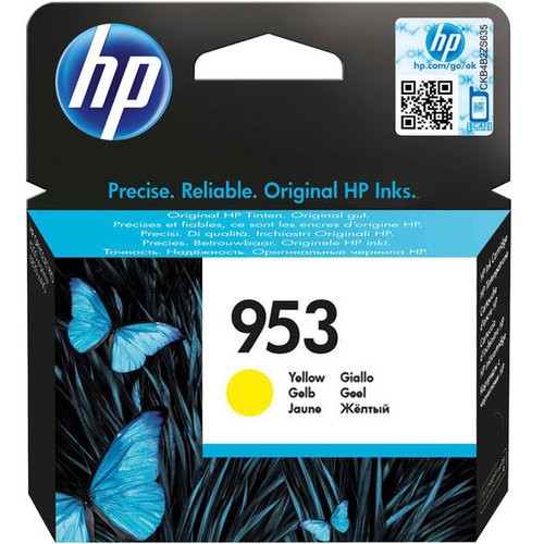 Image of INK HP F6U14AE N.953 GIALLO x HP OJ-8210 OJ-8710 OJ-8720 OJ-8725 OJ-8730 OJ-8740 OJ-7740 OJ-7720 OJ-7730 OJ-8218075