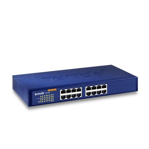 Image of SWITCH TENDA TEG1016D 16P LAN GIGABIT DESKTOP 10/100/1000Mbps RJ45 13inch CASE METALLICO RACKMOUNTABLE075