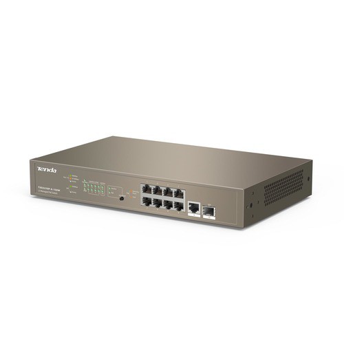 Image of SWITCH TENDA TEG5310P-8-150W m9P LAN GIGABIT DESKTOP 10/100/1000M 8P POE 1P SFP LAYER 3 MANAGED Potenza PoE 150W075