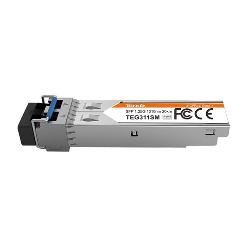 Image of FIBER CONVERTER TENDA TEG311SM Gigabit SFP optical module, Single-mode, LC port, Up to 20km distance075