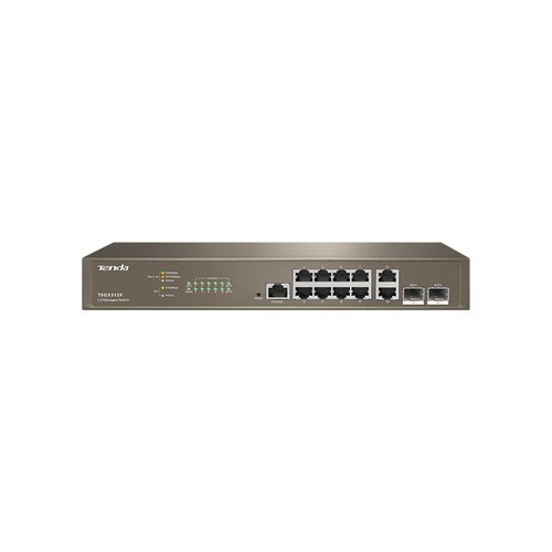 Image of SWITCH TENDA TEG5312F 10P GIGABIT 10/100/1000 +2P SFP Rackmount L3 MANAGED075