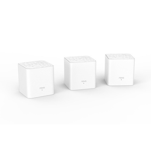 Image of ROUTER TENDA NOVA MW3 3PACK WIRELESS DUAL BAND AC1200 SISTEMA HOME MESH WiFi COMPLETO copertura fino a 300mq,MU-MIMO,sistema QoS075