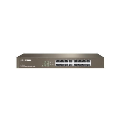 Image of SWITCH IP-COM G1016D V6.0 16P GIGABIT UNMANAGED 1U,13-inch Rack-mountable Case Metallo075