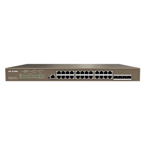 Image of SWITCH IP-COM G5328P-24-41 24P GIGABIT PoE+4P SFP, L3 MANAGED, Max PoE output power:370W max PoE output x Porta:30W075