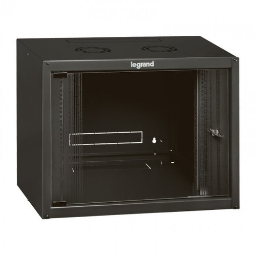 Image of ARMADIO BOX DA PARETE LEGRAND 6U 358X600X450 PORTA IN VETRO RAL 7016075