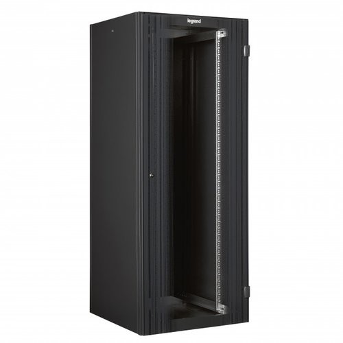 Image of ARMADIO RACK DA PAVIMENTO LEGRAND 42U 2026X600X800 PORTA IN VETRO 2 MONTANTI ANTERIORI RAL 7016075