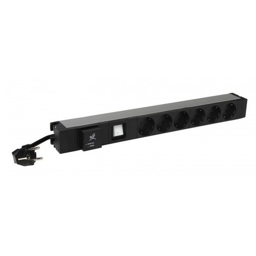 Image of MULTIPRESA LEGRAND PDU 19" 6 PRESE SCHUKO CON PROTEZIONE DA SOVRATENSIONI, INTERRUTTORE LUMINOSO E FISSAGGIO SENZA VITI075