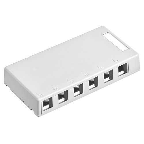 Image of QuickPort 6-Port Surface Mount Box WH075